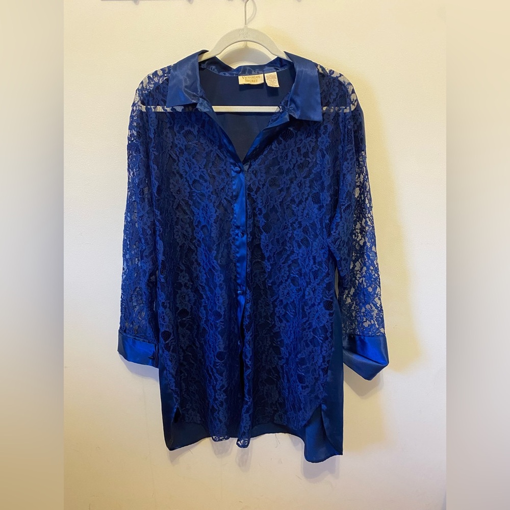 Victoria’s Secret Gold Label lace and satin sheer lingerie